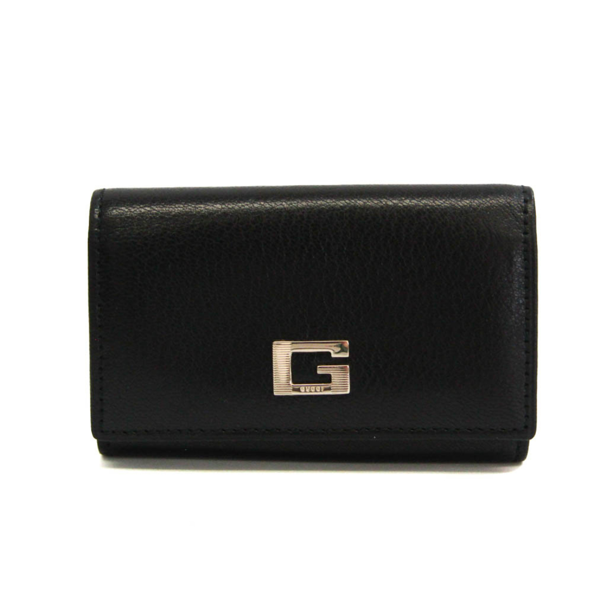 Gucci G Mark 033 1408 08870 Men,Women Leather Key Case Black
